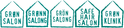 Grøn frisør logo