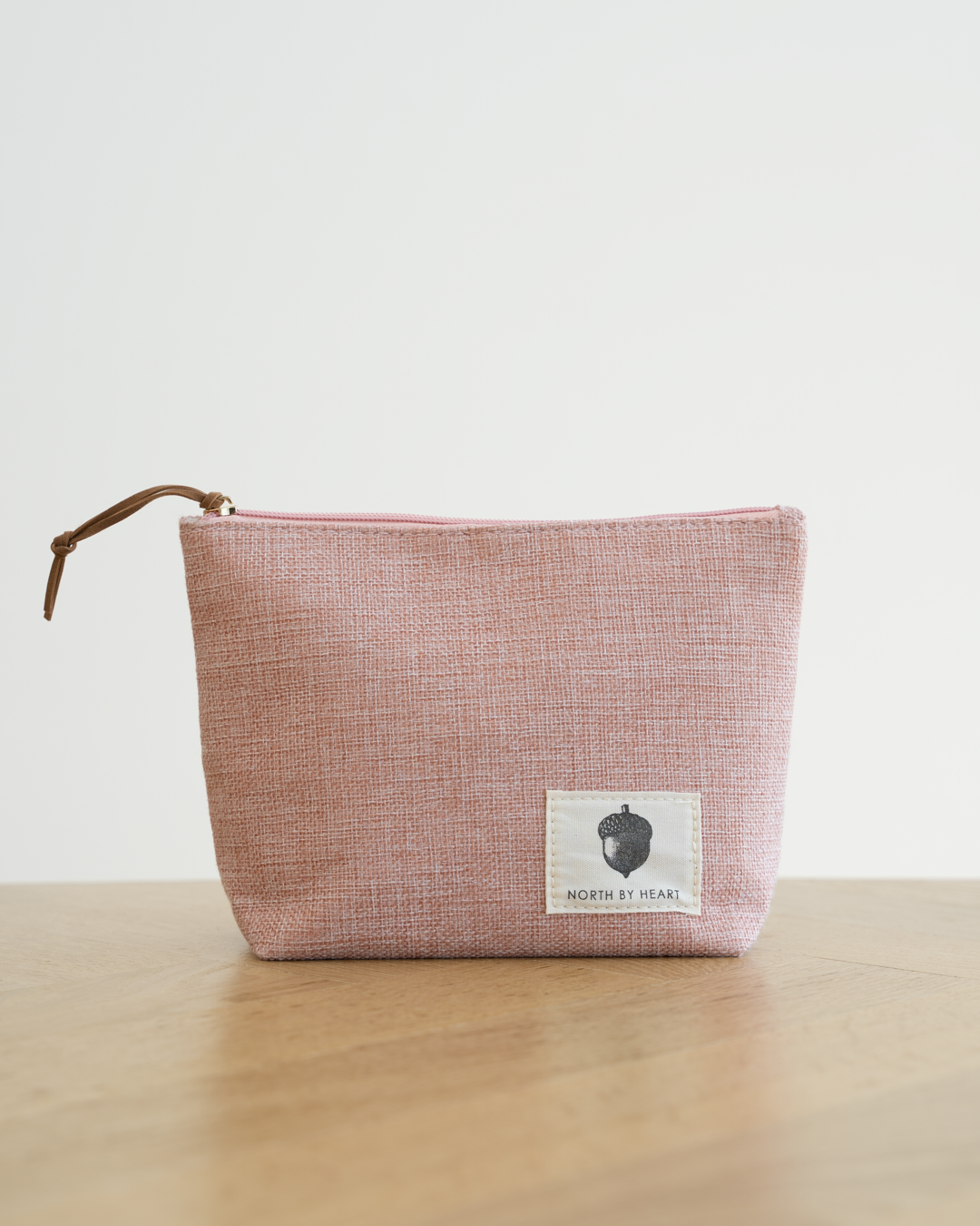 toilettaske, north by heart, lyserød, rosa