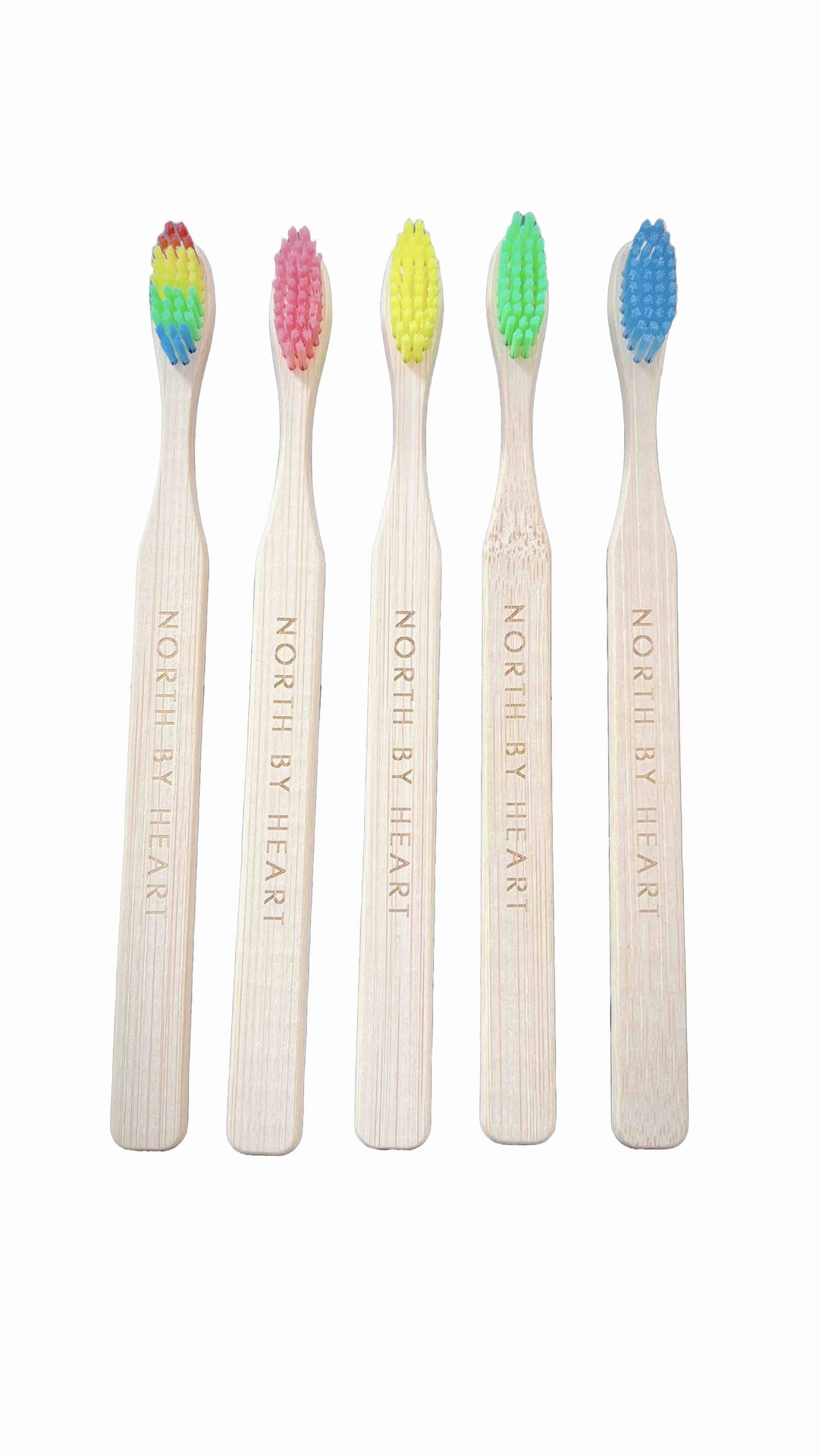 bambus tandbørster rainbow