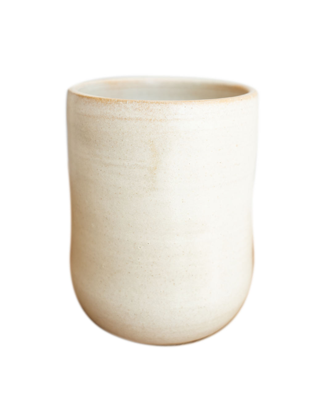 Hånddrejet krus creme