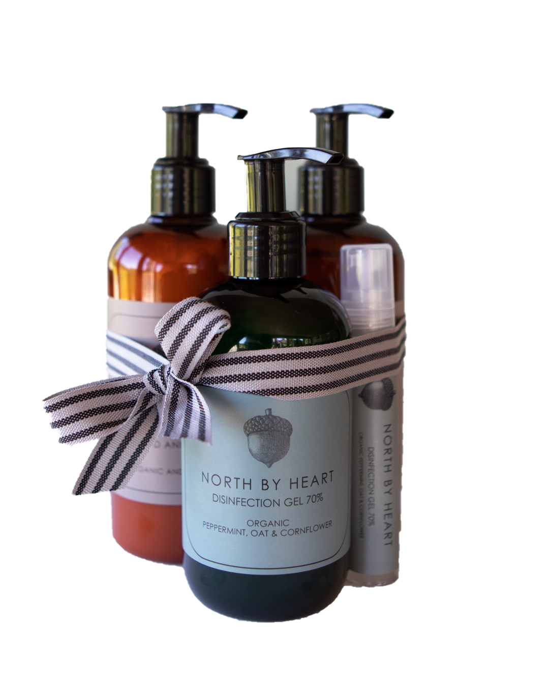 Norh by Heart GAVESÆT med 1 x Sæbe 300 ml. 1 x lotion 300 ml. 1 x håndsprit 250 ml med lavendel 1 x håndsprit 20 ml. med lavendel