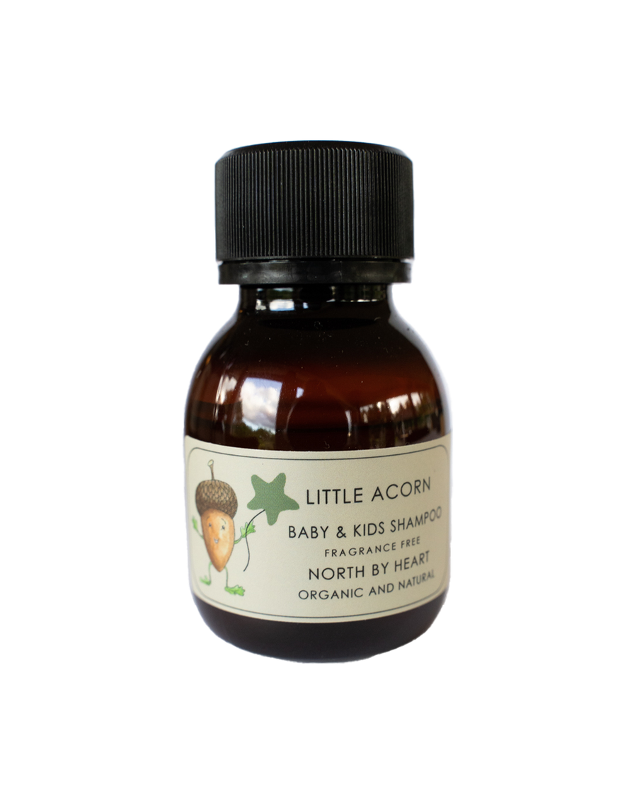 Little Acorn Baby & Kids, økologisk & naturlig shampoo Fragrance Free 50 ml.