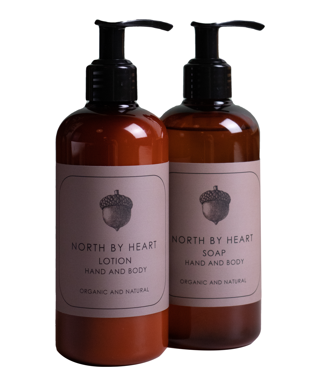 North by Heart økologisk og naturlig hånd og body soap, hånd og bodylotion, 250 ml.