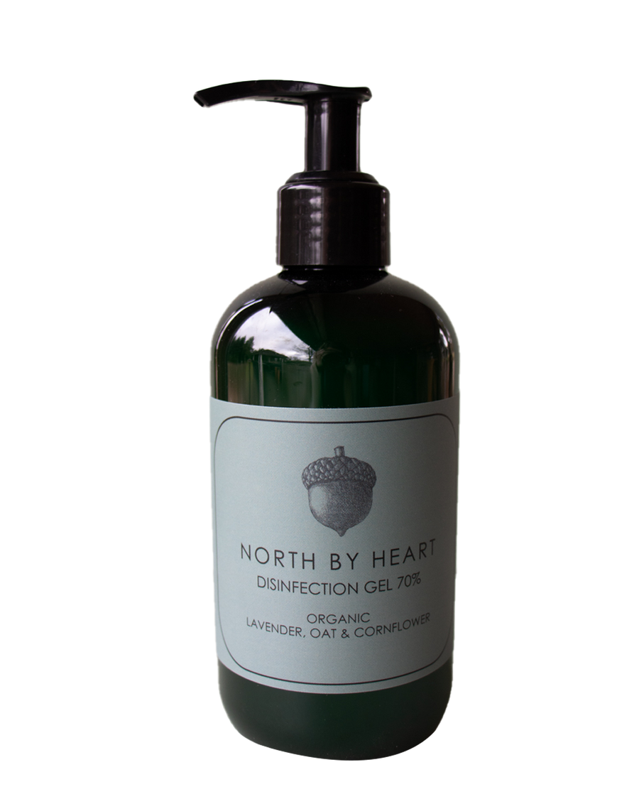 North by Heart, håndsprit gel med 70% sprit og lavendel duft 250 ml.
